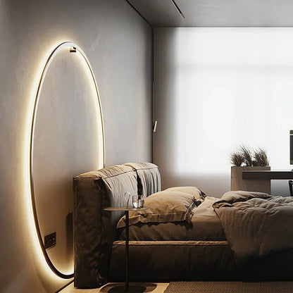 Modern Decor LED Wall Lamp for Bedroom Living Room Home Nordic Design round Ring Indoor USB Wall Sconce Lighting Fixture