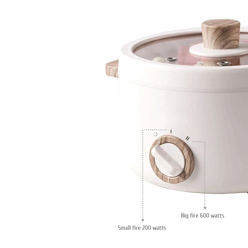 Multi-Function Mini Cookers Electric Cooking Boiling Pot Electric Heat Pan Dormitory Household 1-2 People Electric Rice Cookers